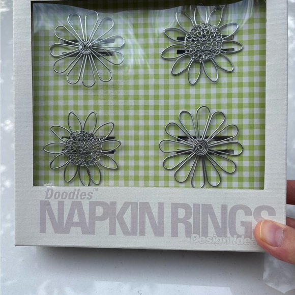 Other - Silver Flower Napkin Rings